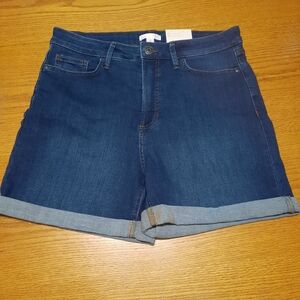 LC Lauren Conrad Cuffed Jean Shorts